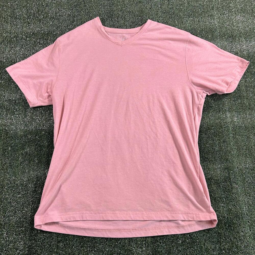 George Men's Pink Short Sleeve T-Shirt. Large